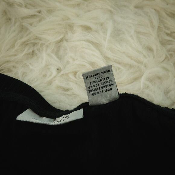 Chico's 3 Size XL Black Travelers Asymmetrical Pull On Stretch Midi Knit Skirt - Picture 4 of 5